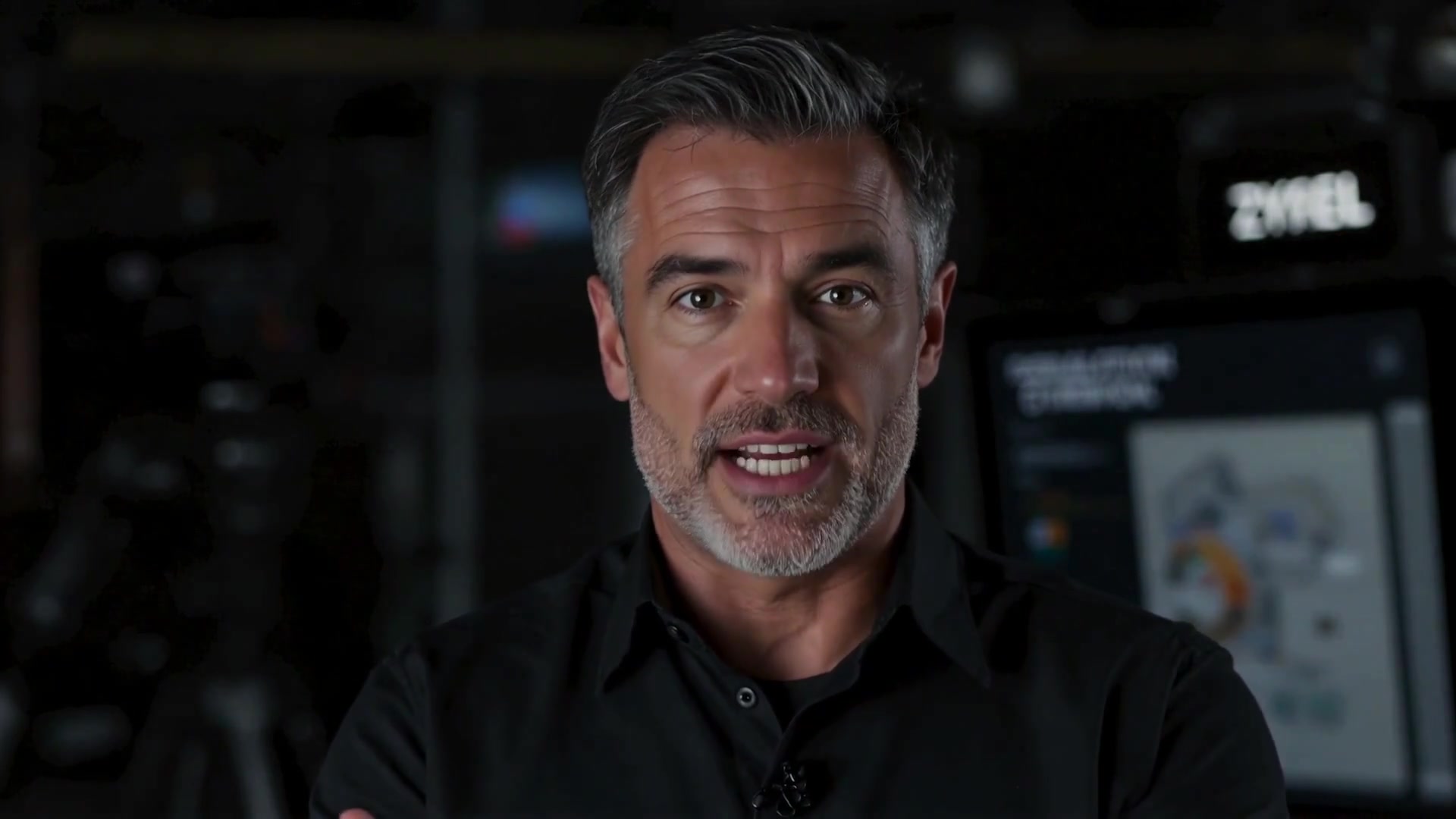 Area 51 Drones AI spokesperson introducing Jim Kegley’s aerial demo reel